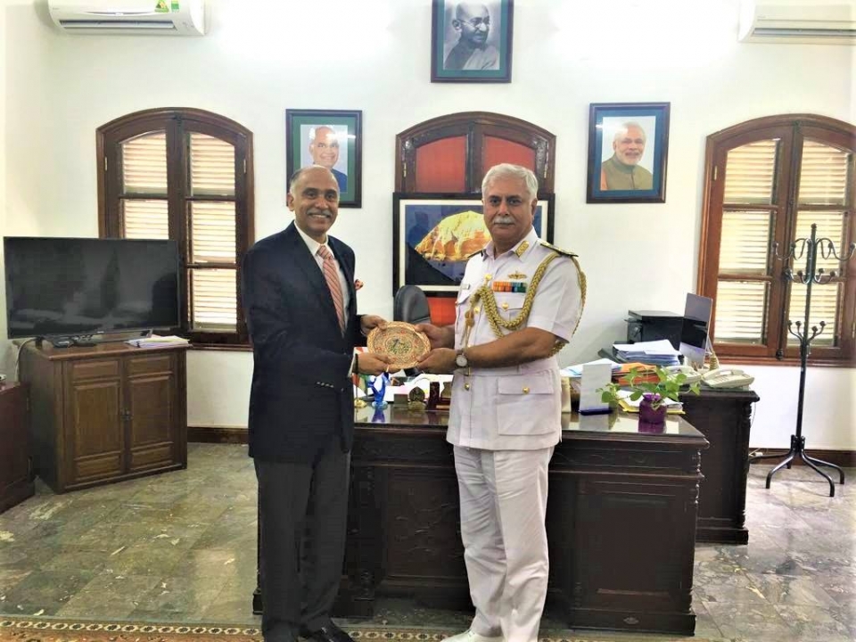Ambassador P. Harish met with the visiting Chief of Materiel of Indian Navy Vice Admiral Gurtej Singh Pabby