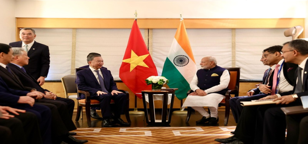 Prime Minister H.E. Narendra Modi met Vietnam's Party General Secretary & State President H.E. To Lam in New York on 23 September 2024